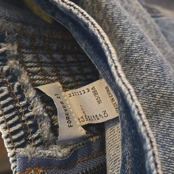 F21 Mini Denim dress Sz M - Picture 8 of 10